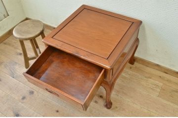 中古　唐木製の高級サイドテーブル