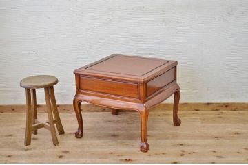 中古　唐木製の高級サイドテーブル