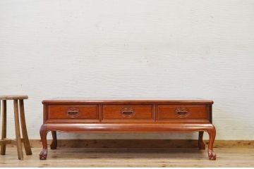 中古　唐木製の高級センターテーブル