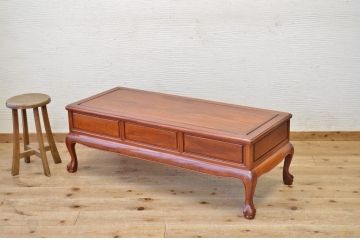 中古　唐木製の高級センターテーブル