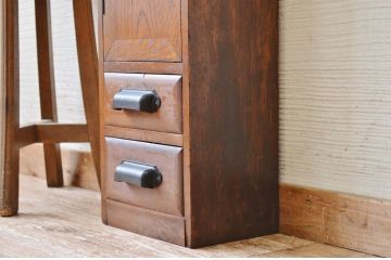 アンティーク家具　極小!引き出し付きアンティーク収納棚