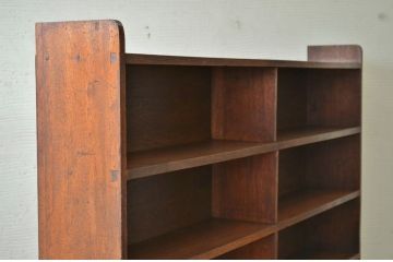 アンティーク家具　特大!横長アンティーク飾り棚(本棚)