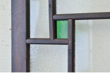 最高級!古い欅材の色ガラスドア(扉)