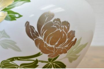 中古!大倉陶園花瓶2点セット(ブルーローズ)