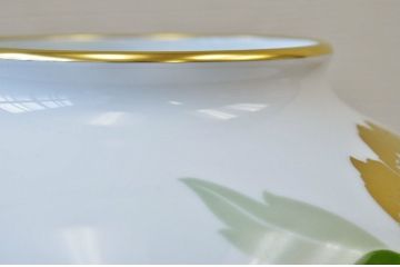 中古!大倉陶園花瓶2点セット(ブルーローズ)