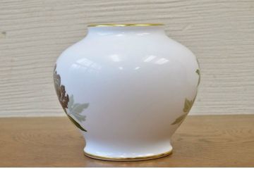中古!大倉陶園花瓶2点セット(ブルーローズ)