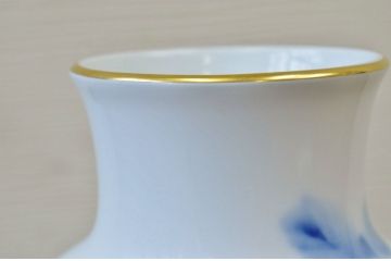 中古!大倉陶園花瓶2点セット(ブルーローズ)
