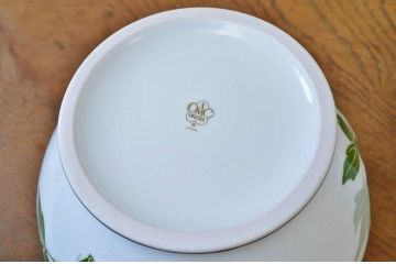 中古!大倉陶園花瓶2点セット(ブルーローズ)