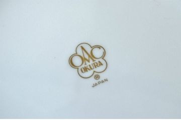 中古!大倉陶園花瓶2点セット(ブルーローズ)