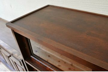 ◇中古　北海道民芸家具収納棚(食器棚)