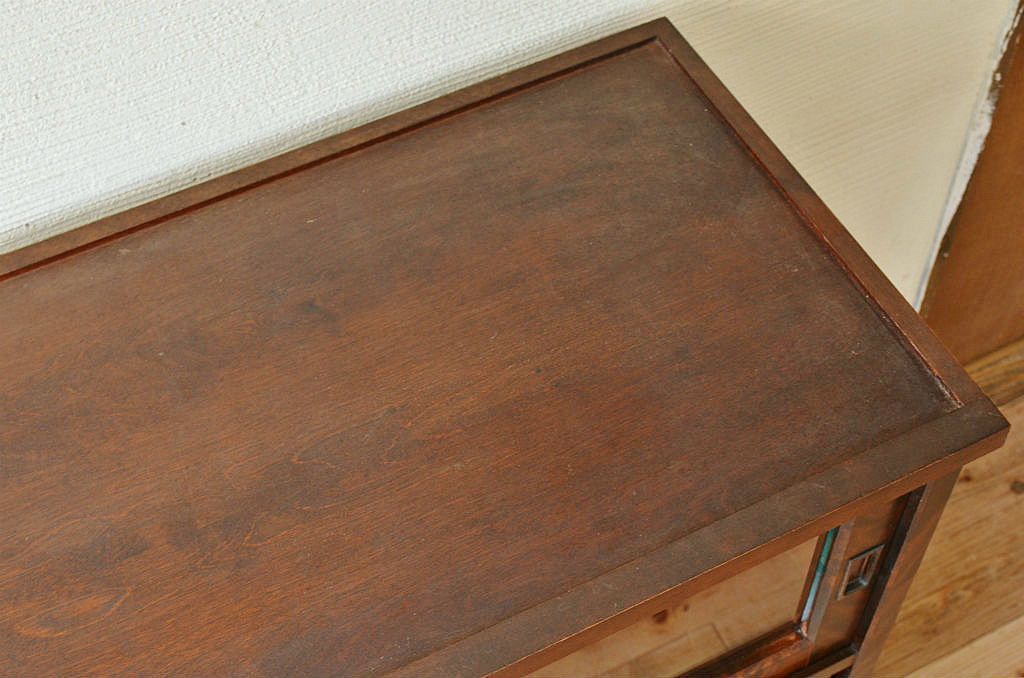 ◇中古　北海道民芸家具収納棚(食器棚)