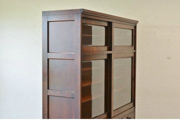 ◇中古　北海道民芸家具収納棚(食器棚)