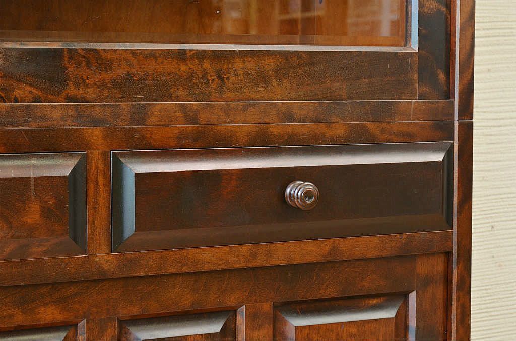 ◇中古　北海道民芸家具収納棚(食器棚)