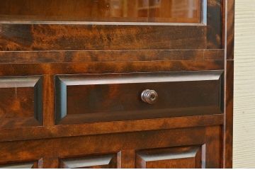 ◇中古　北海道民芸家具収納棚(食器棚)