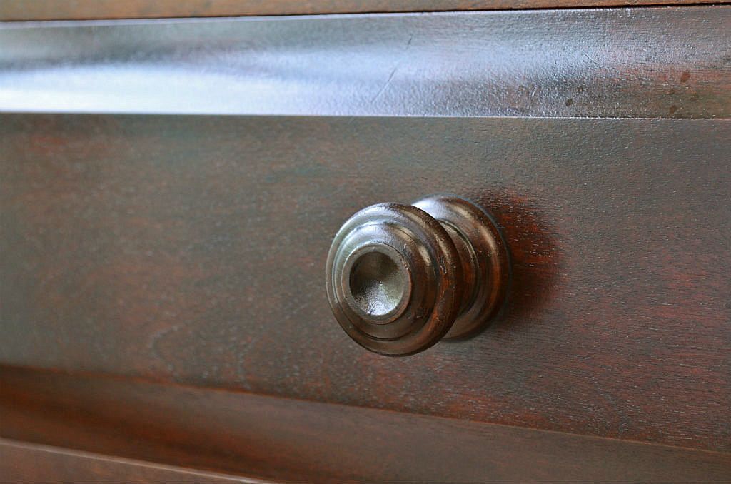 ◇中古　北海道民芸家具収納棚(食器棚)