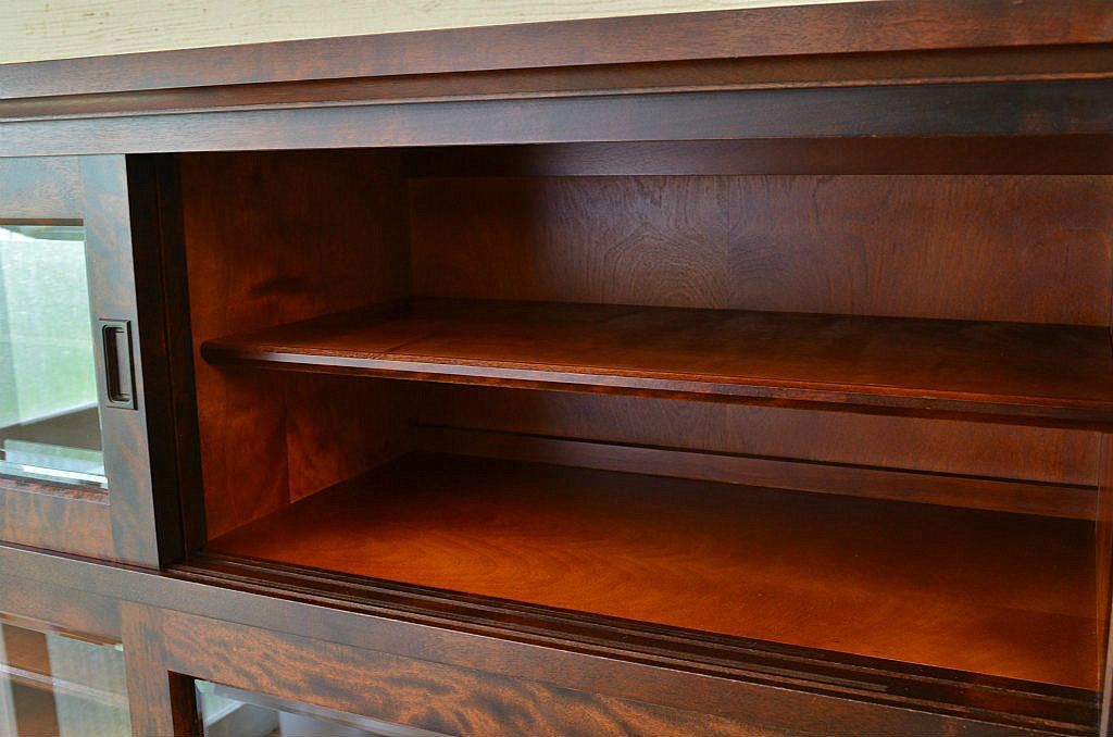 ◇中古　北海道民芸家具収納棚(食器棚)