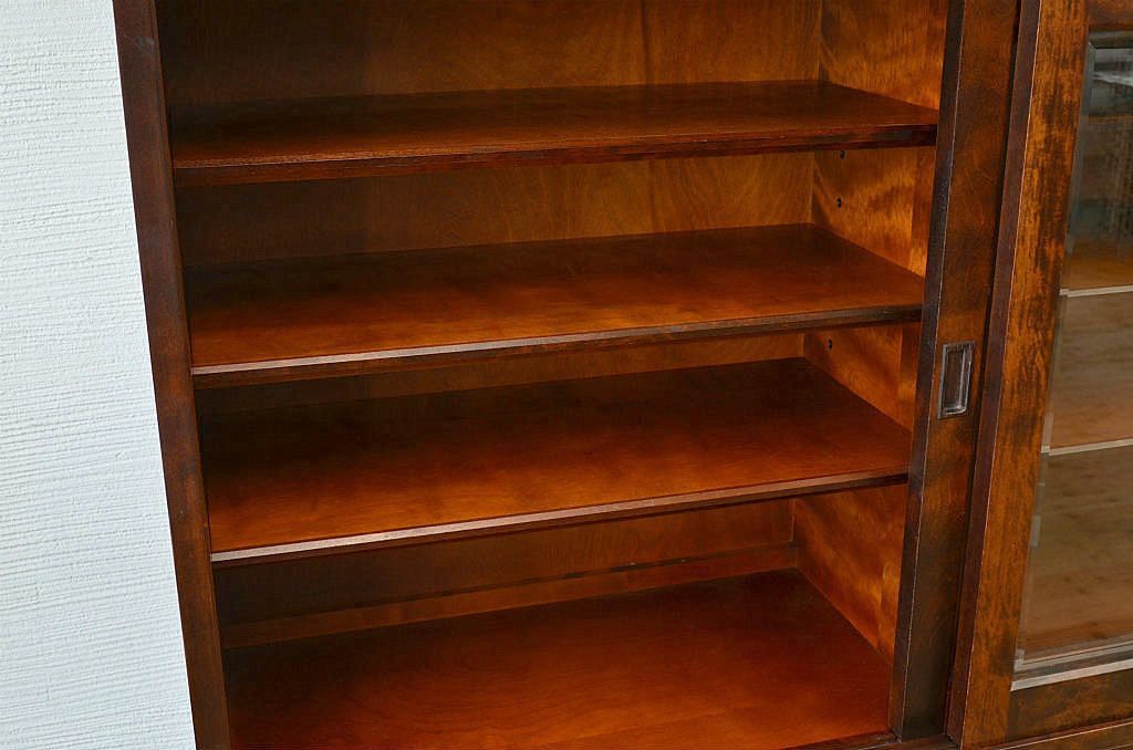 ◇中古　北海道民芸家具収納棚(食器棚)