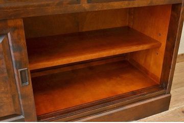 ◇中古　北海道民芸家具収納棚(食器棚)