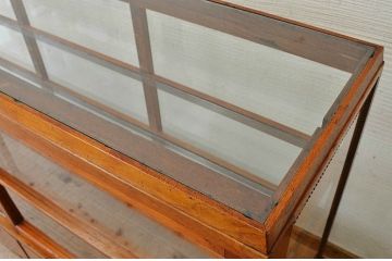 アンティーク家具　引き出し付きアンティークガラスケース(ショーケース)