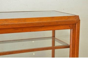 アンティーク家具　引き出し付きアンティークガラスケース(ショーケース)