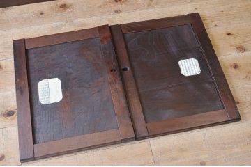 アンティーク家具　古民具　骨董　前面欅!味のある大帳場箪笥(水屋箪笥)