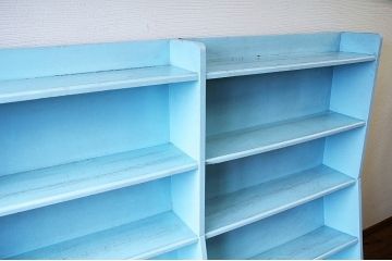 古い図書館の大きなペイント5段本棚2　