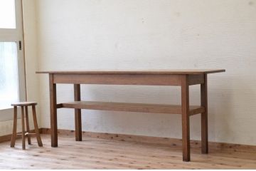 アンティーク家具　★1960〜70年代　古い工場の作業台2　(テーブル、机)