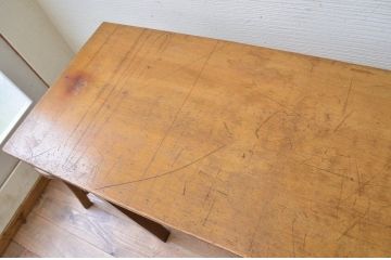 アンティーク家具　★1960〜70年代　古い工場の作業台2　(テーブル、机)