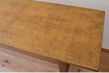 アンティーク家具　★1960〜70年代　古い工場の作業台2　(テーブル、机)