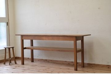 アンティーク家具　★1960〜70年代　古い工場の作業台3　(テーブル、机)