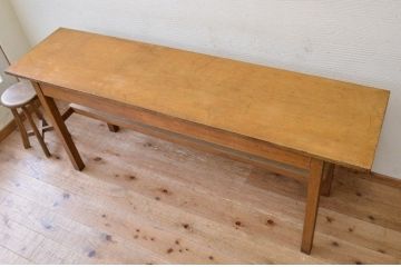 アンティーク家具　★1960〜70年代　古い工場の作業台3　(テーブル、机)