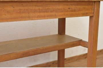 アンティーク家具　★1960〜70年代　古い工場の作業台3　(テーブル、机)