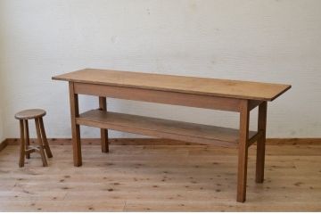 アンティーク家具　★1960〜70年代　古い工場の作業台5　(テーブル、机)