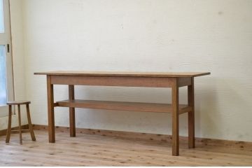 アンティーク家具　★1960〜70年代　古い工場の作業台8　(テーブル、机)