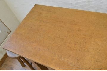 アンティーク家具　★1960〜70年代　古い工場の作業台8　(テーブル、机)