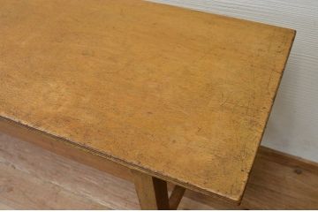 アンティーク家具　★1960〜70年代　古い工場の作業台8　(テーブル、机)