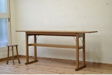 アンティーク家具　★1960〜70年代　古い工場の作業台9　(テーブル、机)