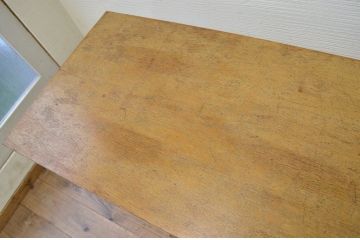 アンティーク家具　★1960〜70年代　古い工場の作業台9　(テーブル、机)