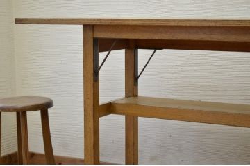 アンティーク家具　★1960〜70年代　古い工場の作業台9　(テーブル、机)
