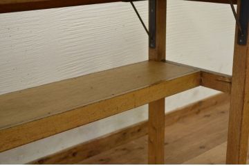 アンティーク家具　★1960〜70年代　古い工場の作業台9　(テーブル、机)