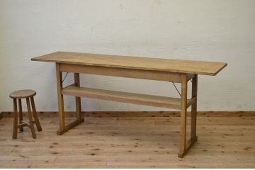 アンティーク家具　★1960〜70年代　古い工場の作業台9　(テーブル、机)
