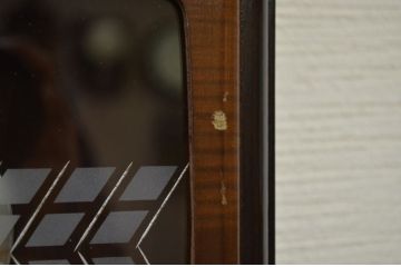 アンティーク雑貨　レトロなデザインのアンティーク掛け時計1　(ボンボン時計、柱時計)