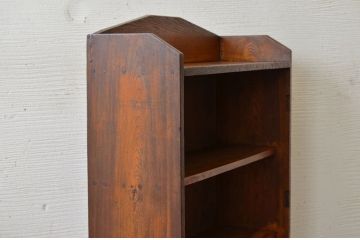アンティーク家具　シンプルなアンティーク飾り棚(本棚)