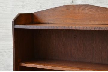 アンティーク家具　シンプルなアンティーク飾り棚(本棚)