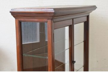 極上美品!三面ガラスアンティークガラスケース