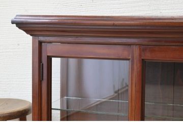 極上美品!三面ガラスアンティークガラスケース