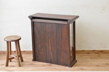 極上美品!三面ガラスアンティークガラスケース