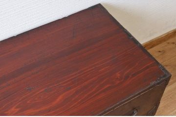 アンティーク家具　ジャンク品!使い込まれた時代箪笥ローボード(ローチェスト)