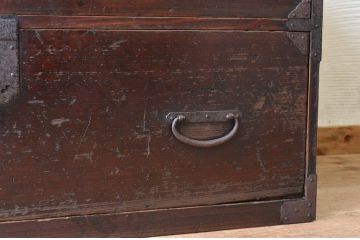 アンティーク家具　ジャンク品!使い込まれた時代箪笥ローボード(ローチェスト)