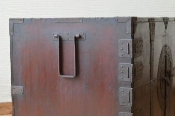 アンティーク家具　古民具　骨董　江戸時代　観音開き時代箪笥ローボード(ローチェスト)